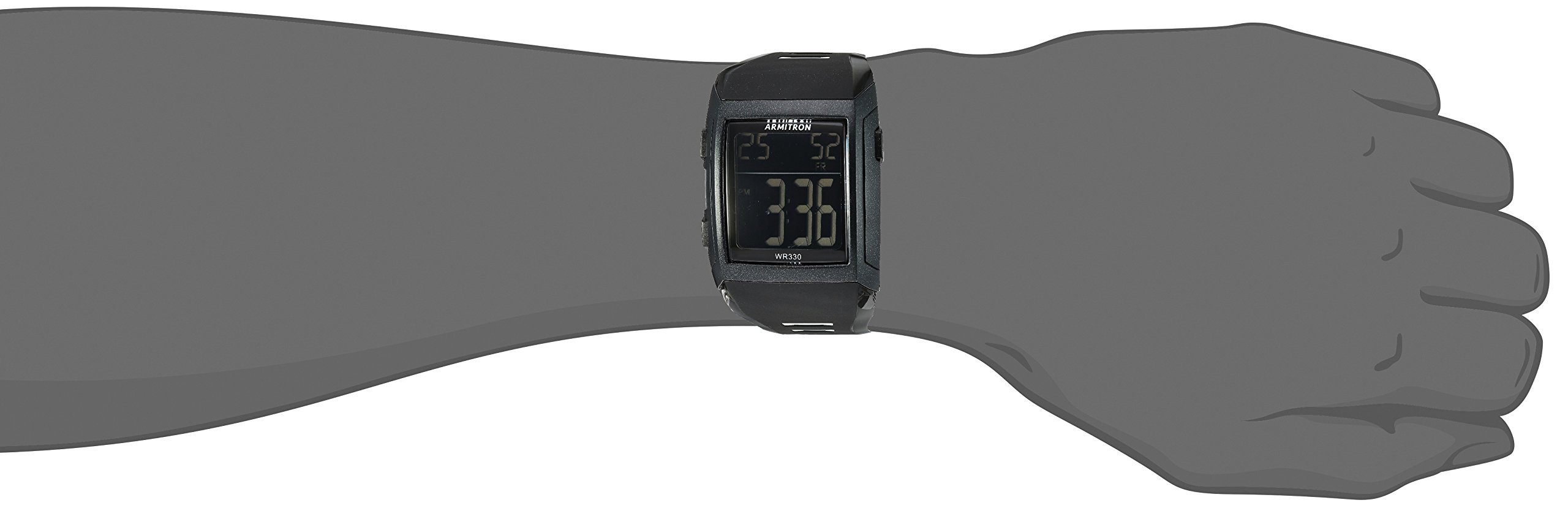 Armitron Sport Men's 40/8261BLK Digital Chronograph Black Resin Strap Watch