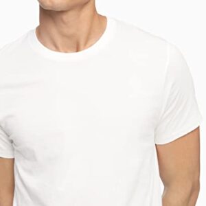 Calvin Klein Men's Cotton Classics 5-Pack Undershirts, 5 White Crewneck, Large