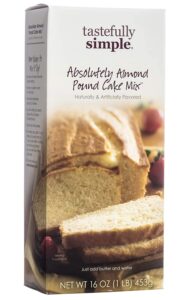 tastefully simple absolutely almond pound cake mix, 16 ounce (pack of 2)