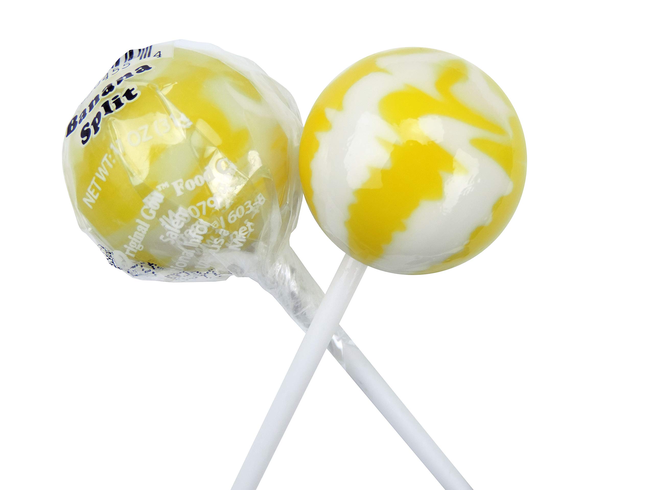 10ct. Banana Split Cream Swirl Lollipop Bag (Banana Split)