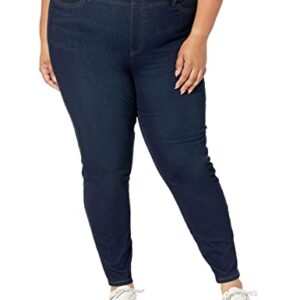 Amazon Essentials Women's Pull-On Knit Jegging (Available in Plus Size), Dark Wash, Medium Short