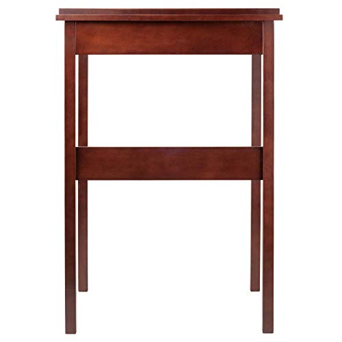 Winsome Ronald High Desk, Walnut, 27.95x21.73x41.89