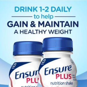 Ensure Plus Vanilla Nutrition Shake With Fiber, Meal Replacement Shake, 24 Pack