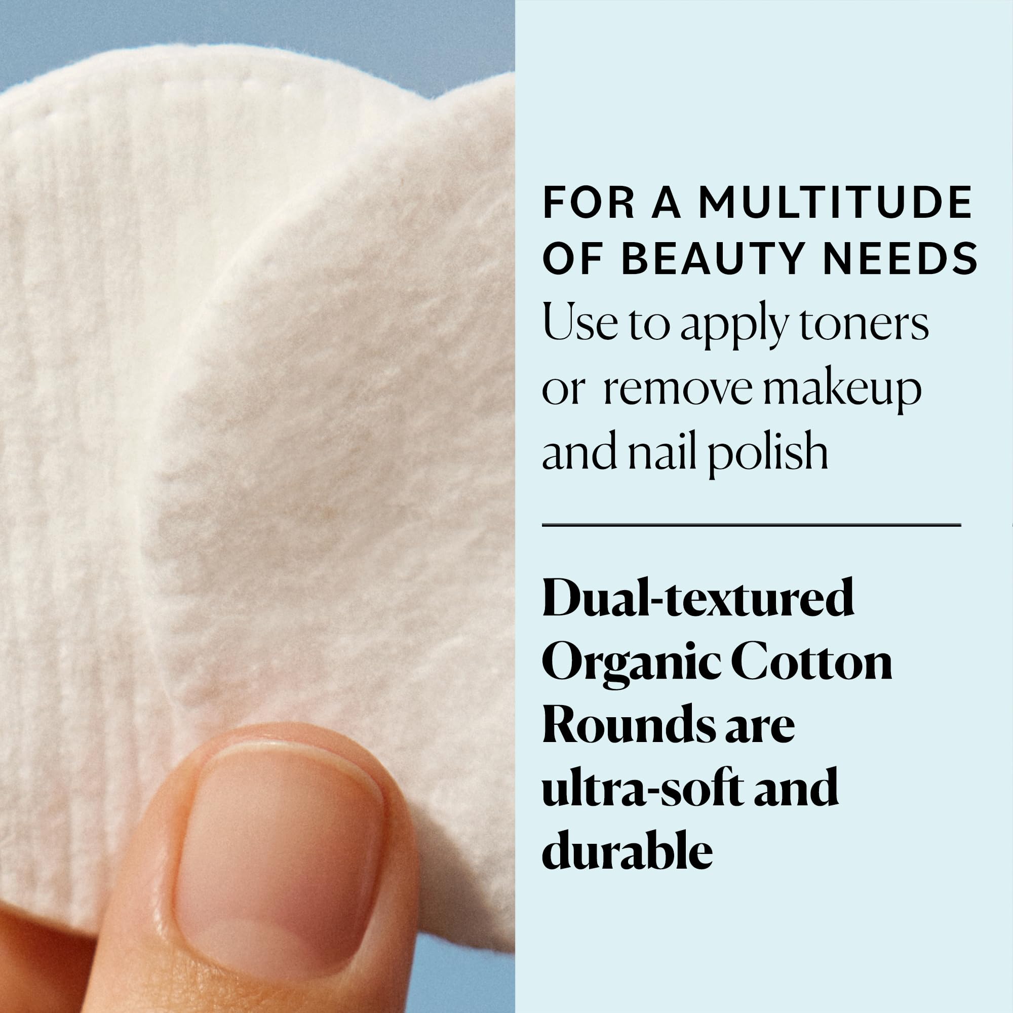 Sky Organics Organic Cotton Rounds for Sensitive Skin, 100% Pure GOTS Certified Organic for Beauty & Personal Care, 300 ct.