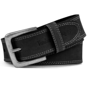 Timberland PRO Men's 38mm Boot Leather Belt, Black, 42