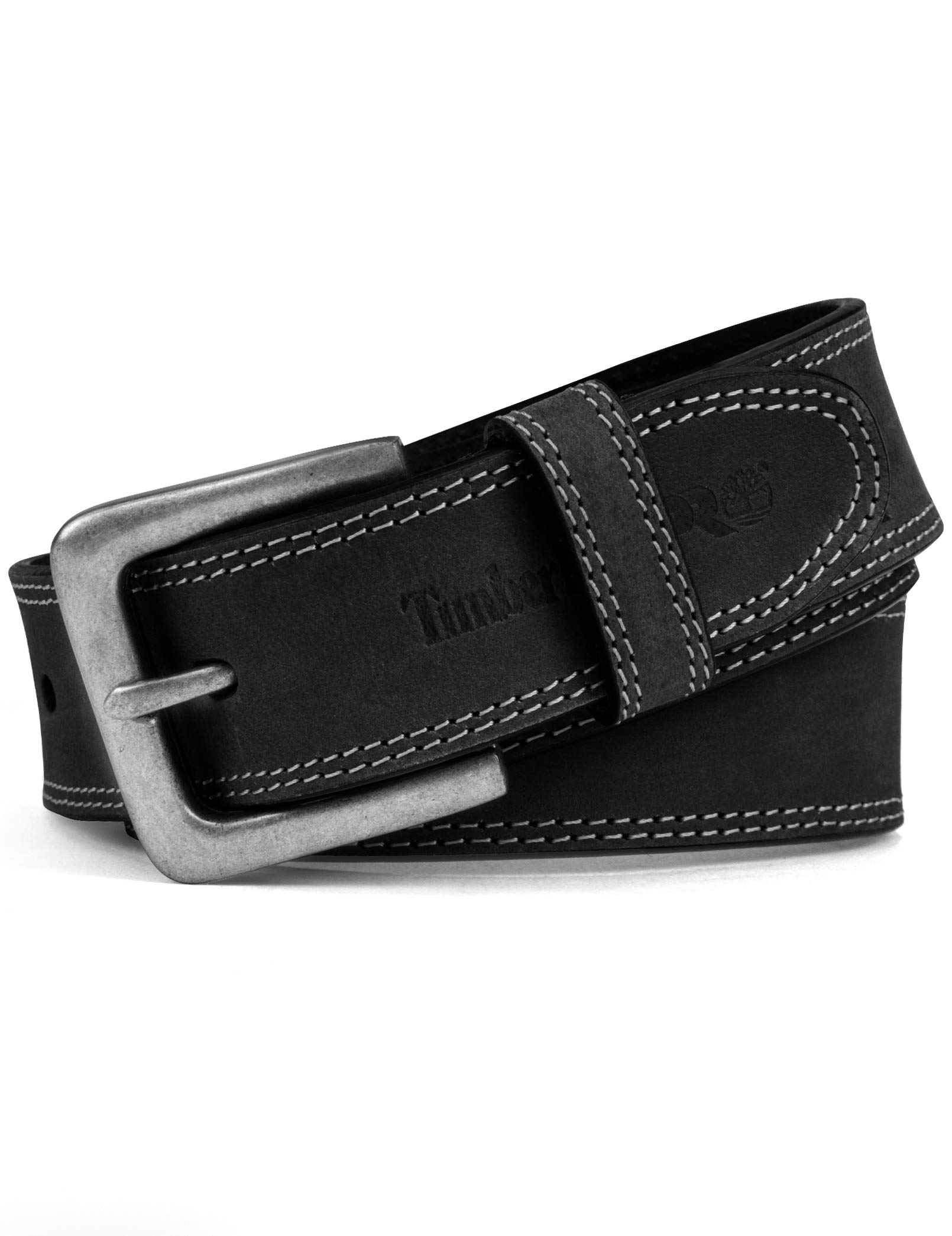 Timberland PRO Men's 38mm Boot Leather Belt, Black, 42