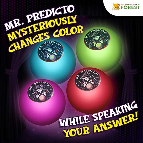 Kamhi World Predicto Fortune Teller Crystal Ball - Ask a Question & He Speaks an Answer - Mysterious Magic Ball, Light Up Toys for Teens, Tweens - Kids Novelty Toys & Amusements (Mr. Predicto)