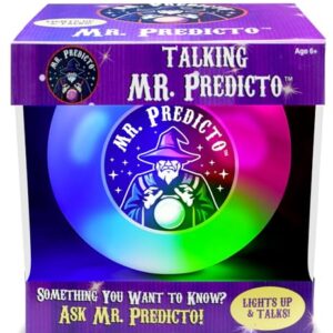 Kamhi World Predicto Fortune Teller Crystal Ball - Ask a Question & He Speaks an Answer - Mysterious Magic Ball, Light Up Toys for Teens, Tweens - Kids Novelty Toys & Amusements (Mr. Predicto)