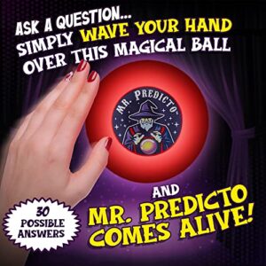 Kamhi World Predicto Fortune Teller Crystal Ball - Ask a Question & He Speaks an Answer - Mysterious Magic Ball, Light Up Toys for Teens, Tweens - Kids Novelty Toys & Amusements (Mr. Predicto)