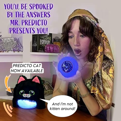 Kamhi World Predicto Fortune Teller Crystal Ball - Ask a Question & He Speaks an Answer - Mysterious Magic Ball, Light Up Toys for Teens, Tweens - Kids Novelty Toys & Amusements (Mr. Predicto)