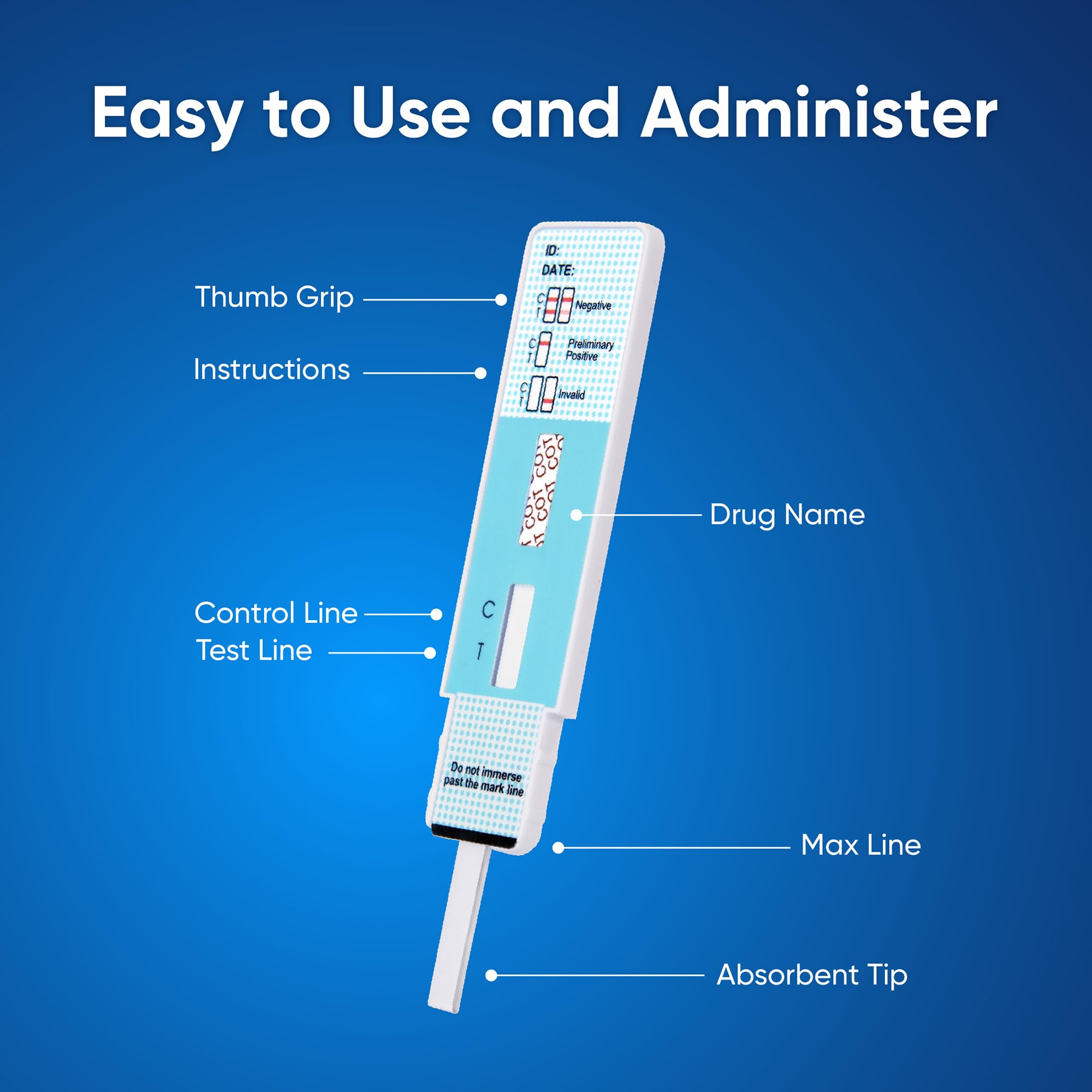 Prime Screen [10 Pack] Nicotine Tobacco Cotinine Urine Test Kit - Urine Dip Card Testing Cotinine from Smoking - WCOT-114