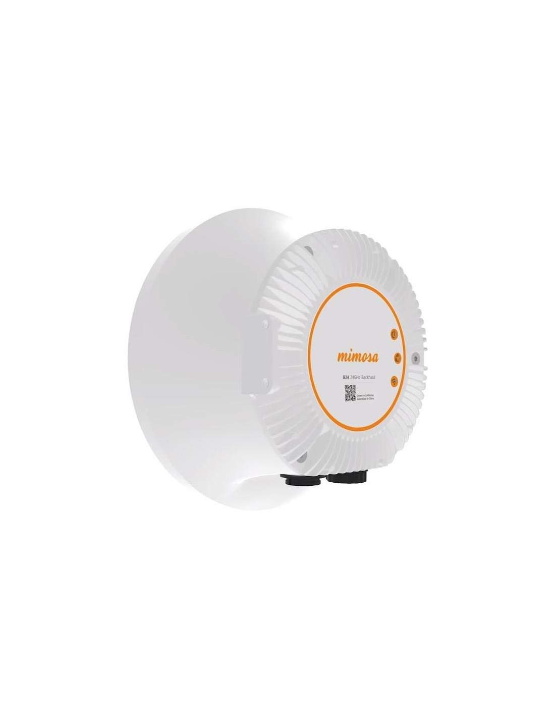 Mimosa Backhaul B24 Point-to-Point 24 GHz, 1.5 Gbps Capable, 33 dBi, 4x4:4 MIMO, PoE Power Supply, Gigabit ethernet (RJ45) and gigabit Fiber (SFP cage), Operation Modes: Hot Standby