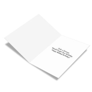 NobleWorks - 1 Happy Birthday Notecard with Envelope - Funny Photos, Bday Celebration Greeting - Puppet Boy C6434BDG