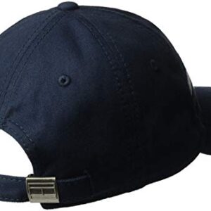 Tommy Hilfiger Men's Men's Dad Hat Avery Baseball Cap, Navy Blazer, One Size US