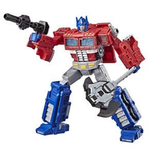 transformers generations war for cybertron: siege voyager class wfc-s11 optimus prime action figure (amazon exclusive)