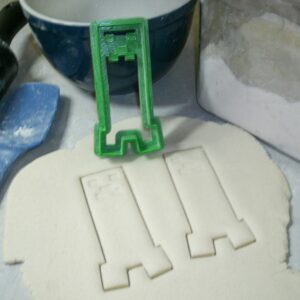 INSPIRED BY CREEPER MONSTER SCOPE BLOCK ADVENTURE VIDEO GAME COOKIE CUTTER MADE IN USA PR519