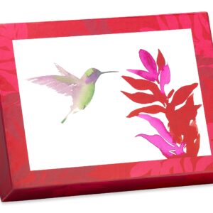 Papyrus Blank Cards with Envelopes, Watercolor Hummingbirds (20-Count)