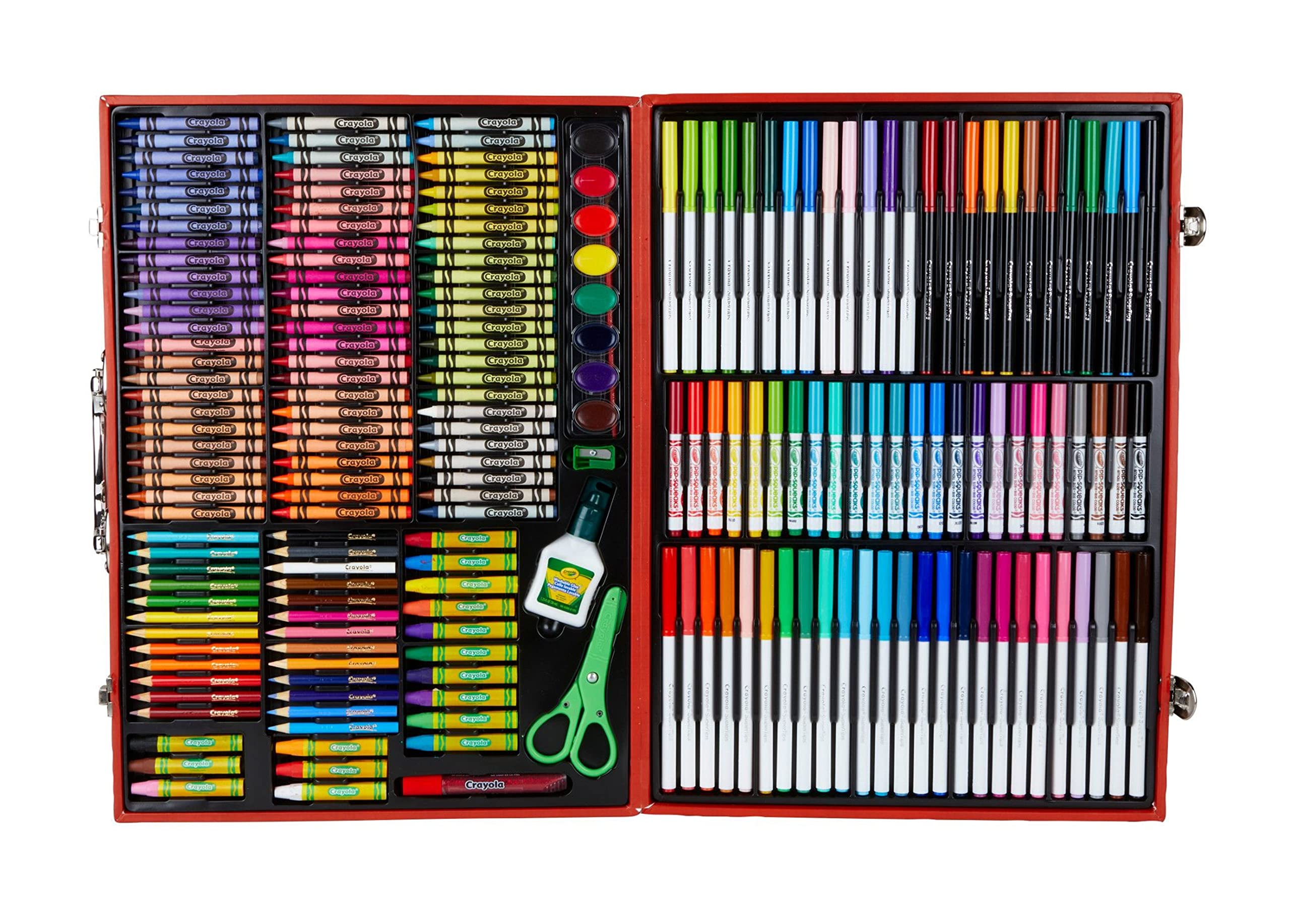 Crayola Masterworks Art Case (200+ Pcs), Art Set For Kids, Markers, Paints, Colored Pencils, & Crayons, Holiday Gift for Kids, Toys, 4+