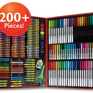 Crayola Masterworks Art Case (200+ Pcs), Art Set For Kids, Markers, Paints, Colored Pencils, & Crayons, Holiday Gift for Kids, Toys, 4+