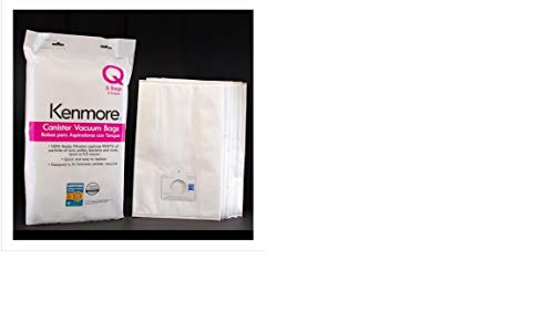 Kenmore 53292 Style Q HEPA Cloth Vacuum Bags for Kenmore Canister Vacuum Cleaners 6 pack