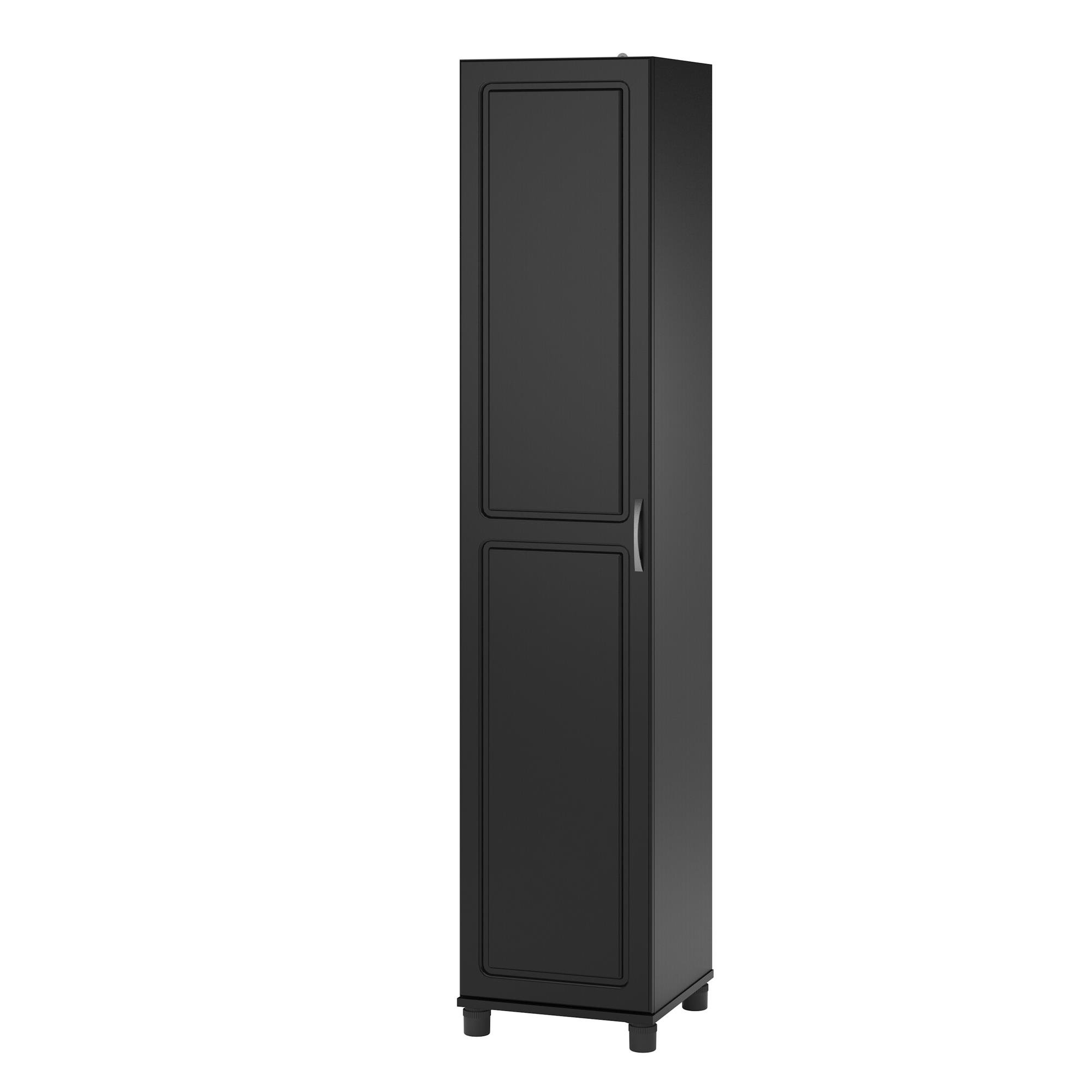 Systembuild Evolution Kendall 16" Utility Storage Cabinet, Black