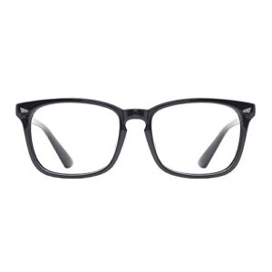 tijn blue light blocking glasses for women men clear frame square nerd eyeglasses anti blue ray computer screen glasses