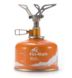 fire-maple fms-300t portable stove ultra light, hiking stove titanium for backpacking camping outdoor, ispo design award gold winner