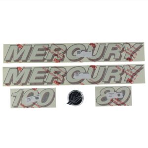 mercury marine/mercruiser new oem quicksilver 80/100 decal set, 37-8m0063419