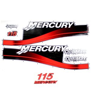 mercury marine/mercruiser new oem 115l dfi merc decal set, 37-804685a00