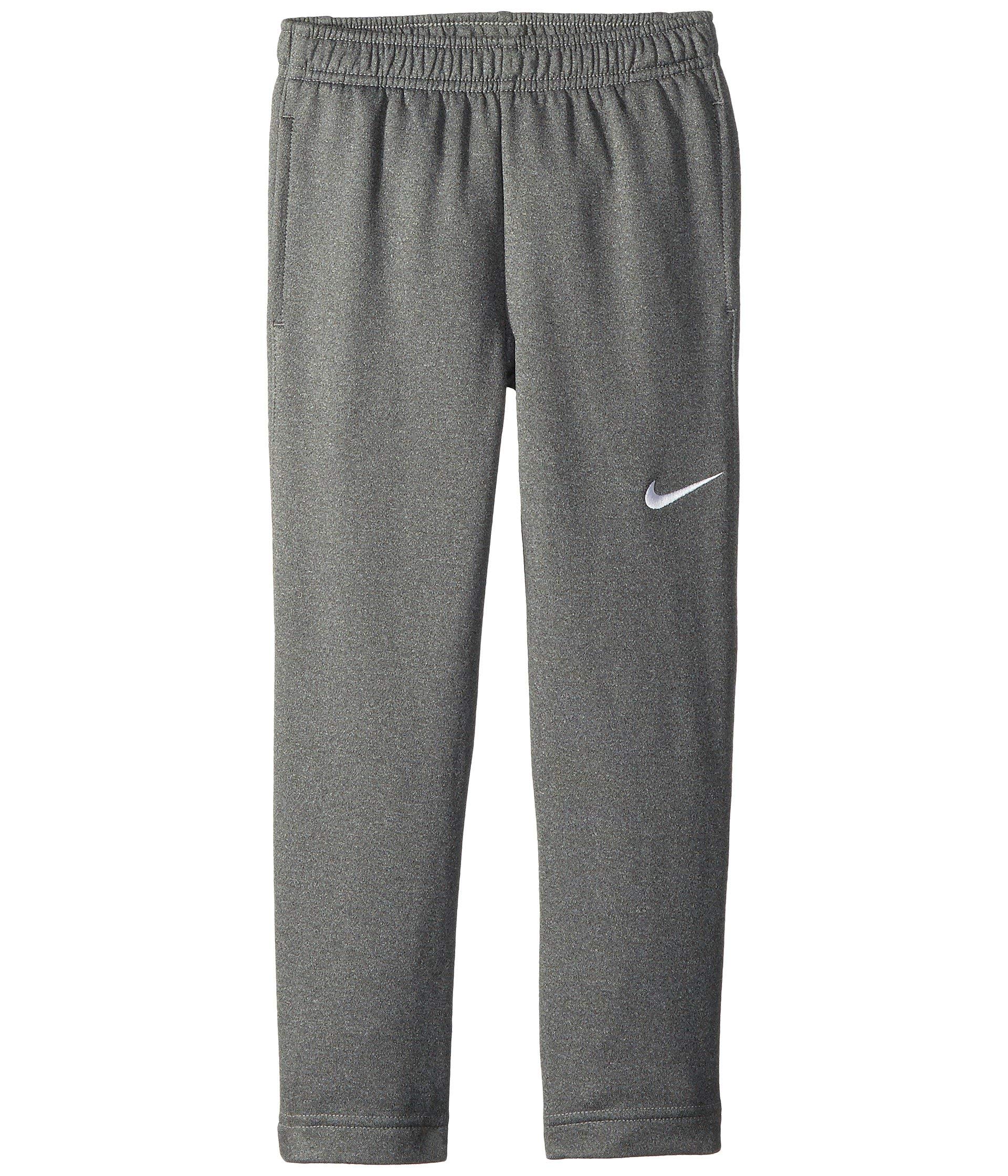 Nike Kids Boy's Therma KO Fleece Pants (Little Kids) Dark Grey Heather 7 Little Kids