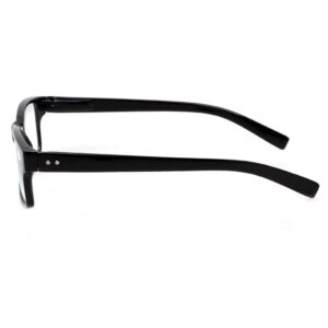 NORPERWIS Reading Glasses 5 Pairs Quality Readers Spring Hinge Glasses for Reading for Men and Women (5 Pack Black, 2.00)