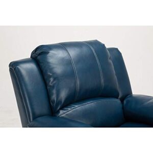 Comfort Pointe Clifton Navy Blue Faux Leather Glider Rocker Recliner