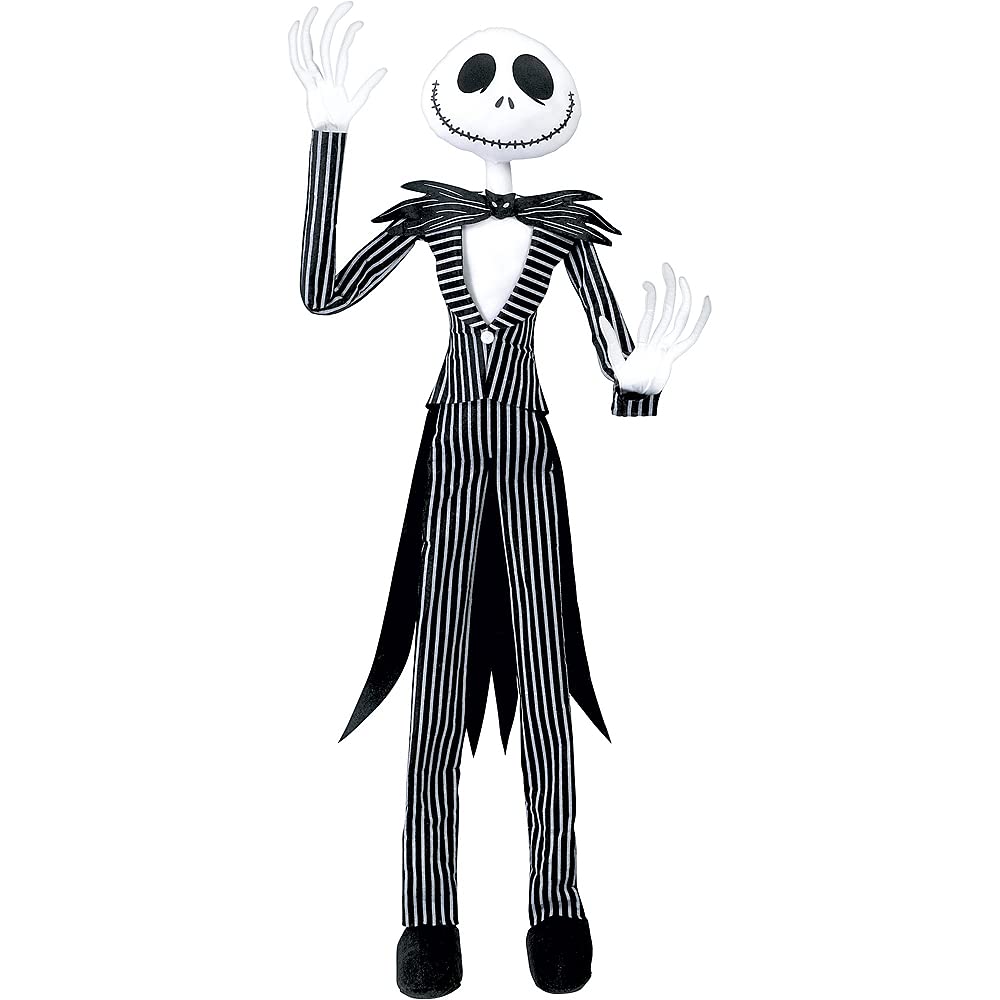 Amscan Nightmare Before Christmas Jack Skellington Poseable Prop, Pack of 1, Black and White