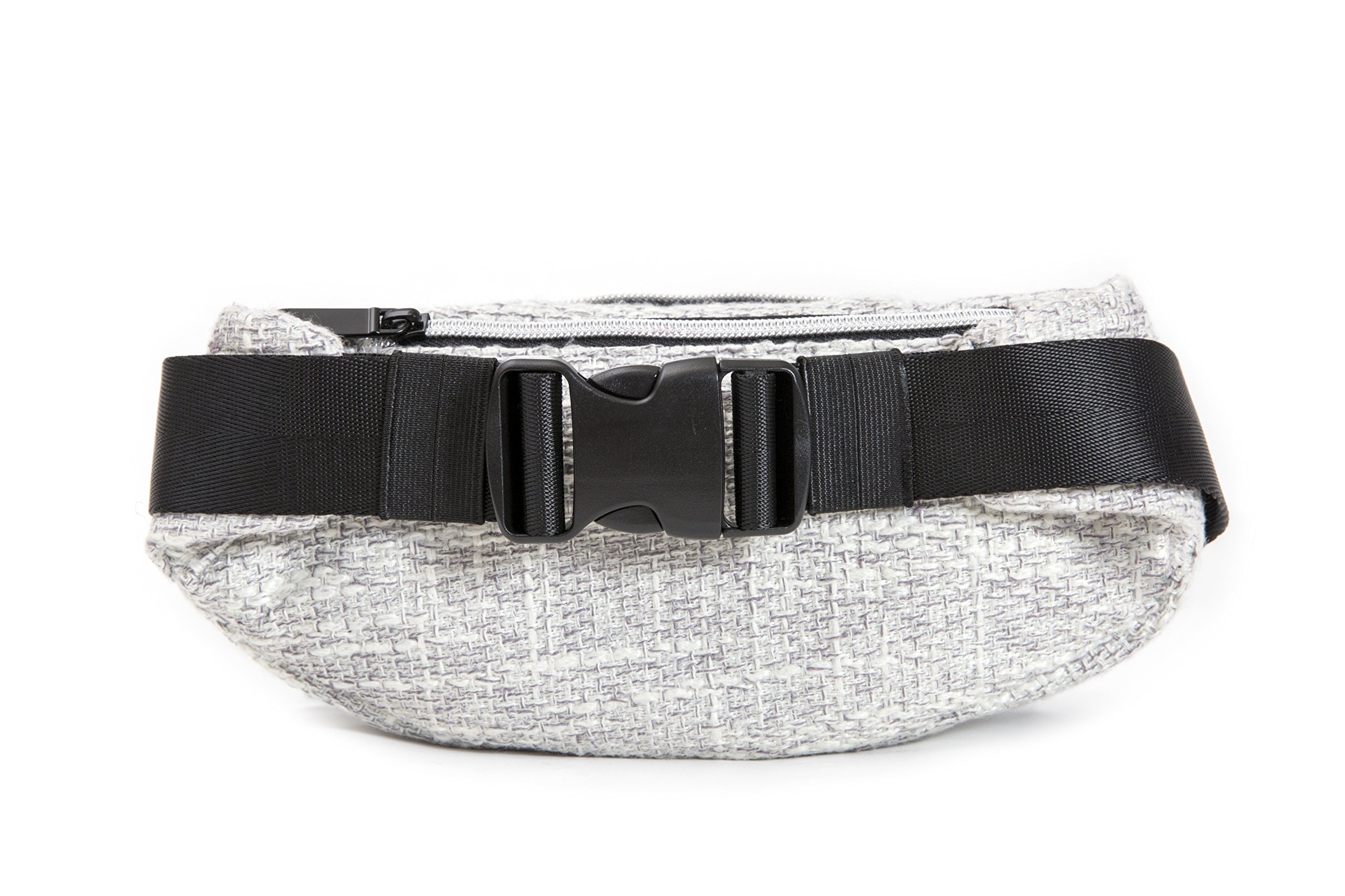 DIME BAGS Fanny Pack | Hemp Waist Bag with Spacious Storage and Adjustable Strap (Grey)