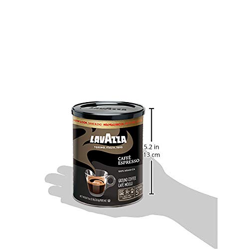 Lavazza Espresso Italiano Ground Coffee Blend, Medium Roast, 8 Ounce (Pack of 6)