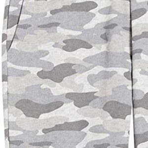 Amazon Essentials Women's Fleece Jogger Sweatpant (Available in Plus Size), Light Grey Camo, Large