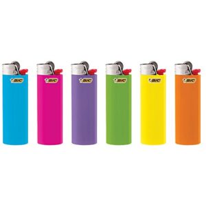 BIC Classic Lighters, Pocket Lighter Style, Fashion Assorted Colors, 50 Count Tray Disposable Lighters