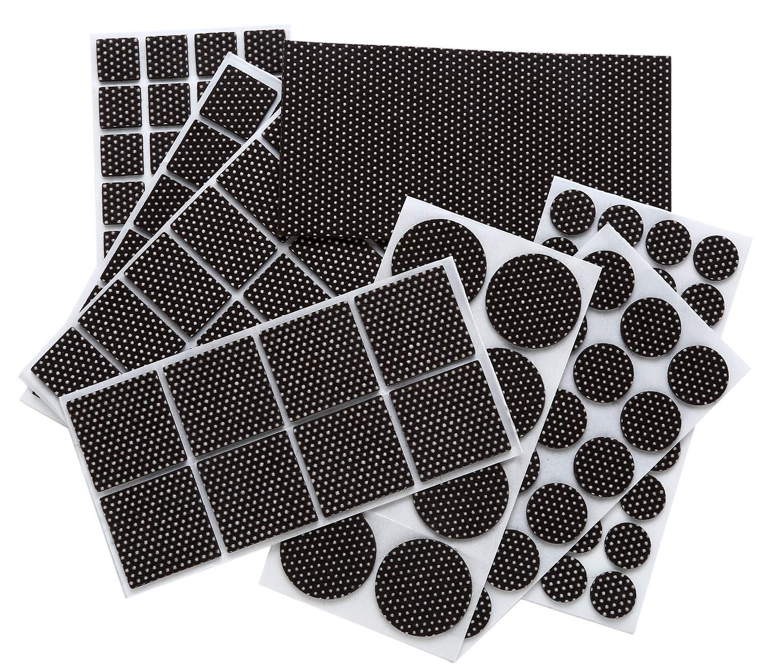 Non Slip Furniture Pads - Furnigear Premium 129 Pack Furniture Grippers Adhesive Furniture Felt Pads, Silicone Points Surface Keep in Place Furniture - Best Floor Protectors