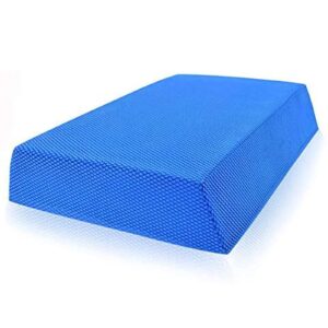 Balance Board Foam Pad, Yoga Mat Small, Size 12.2X9.4X2.4inch Rocker Board Physical Therapy Pads, Non Slip Knee Cushioned Boards Mat for Dancer Balancing Exercises, Women Kid Fitness Training Yoga Mat