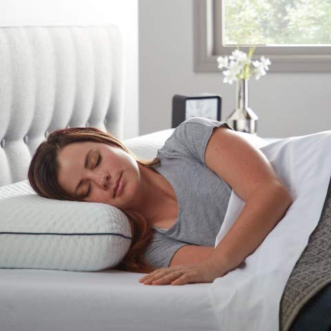 WEEKENDER Gel Memory Foam Pillow - Queen Size - 1-Pack - Medium Plush Feel - Neck & Shoulder Support - For Back, Side, & Stomach Sleepers - Home, Hotel, & Hospital Essentials