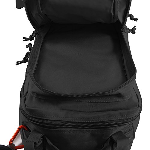 Highland Tactical Men's Vantage Tactical Backpack, Black, One Size