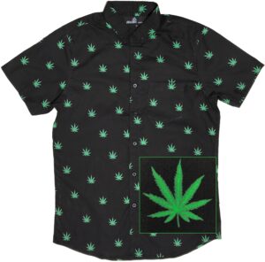 molokai marijuana weed shirts (cannabis (black), xxl)