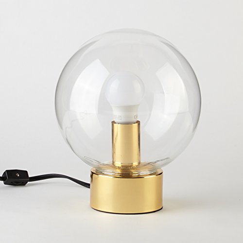 Urban Shop Bulb Orb Lamp, Gold