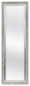 mcs over the door mirror, full length hanging mirror for bedroom and bathroom doors, 17 by 53 inch, rustic gray