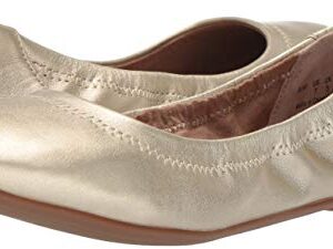 Amazon Essentials Women's Belice Ballet Flat, Gold, 9