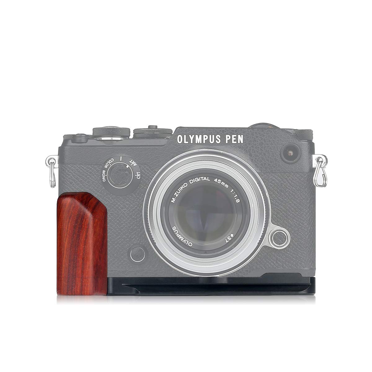 WEPOTO GP-ECG4 Grip Quick mounting plate promote Traction protect camera no suffer abrasion for Olympus Pen-f