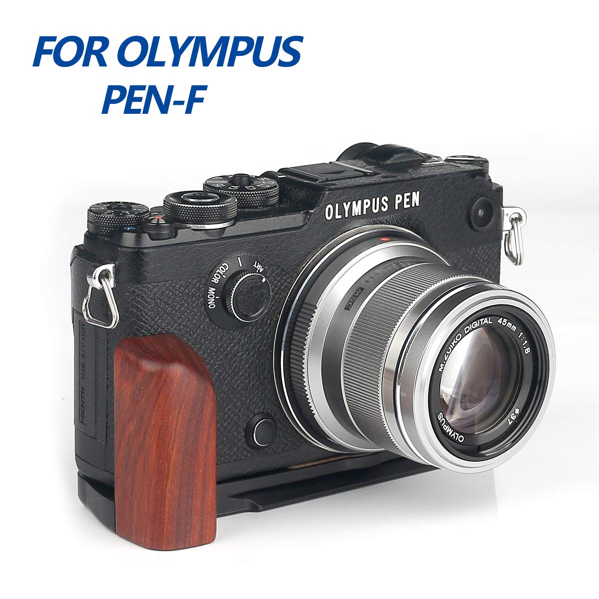 WEPOTO GP-ECG4 Grip Quick mounting plate promote Traction protect camera no suffer abrasion for Olympus Pen-f