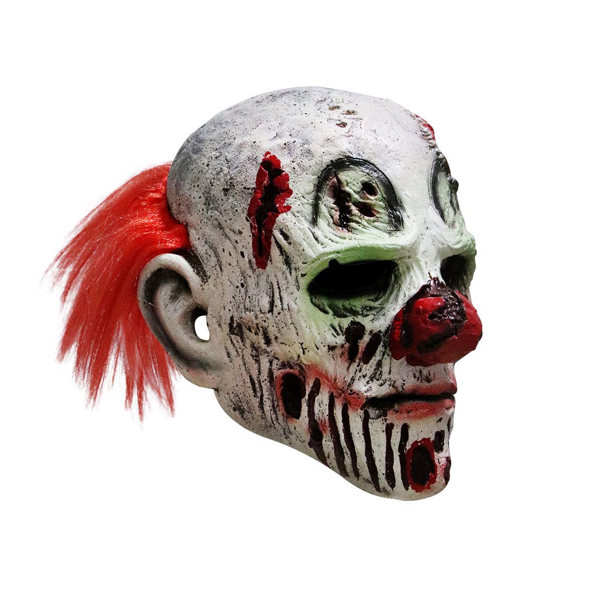 longpo Halloween Scary Evil Clown Mask Horror Face Zombie Costume