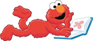 10 inch sesame street elmo removable wall decal sticker art home kids room decor decoration - 10 1/2 by 4 inches