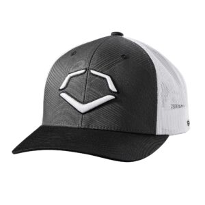 evoshield zig zag snapback, charcoal/white - osfm